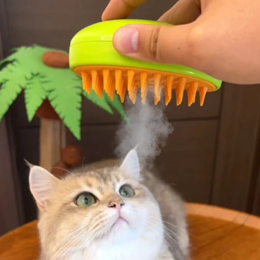 Cat Grooming Comb with Steam / Spray Water